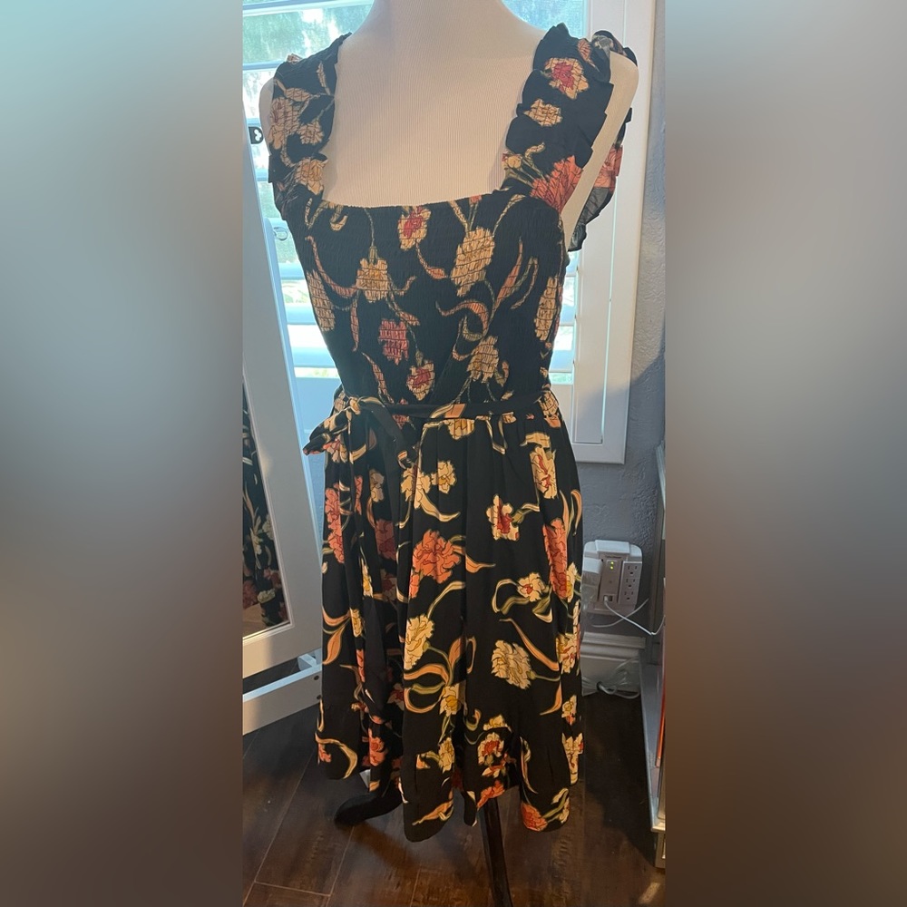 Women’s DR 2 Black Flowered Sundress